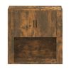 vidaXL Wall Cabinet Smoked Oak 80x33x80 cm Engineered Wood