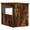 vidaXL Dog Crate Furniture Smoked Oak 55x75x65 cm Engineered Wood