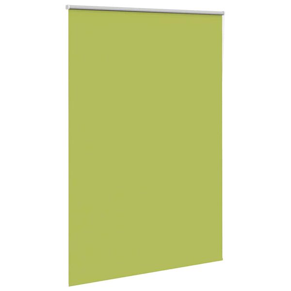 vidaXL Roller Blind Blackout Leaves Green 150x230 cm Fabric Width 146.6 cm Polyester