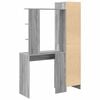 vidaXL Desk 2 pcs Grey Sonoma