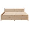 vidaXL Bed Frame without Mattress 135x190 cm Double Solid Wood Pine