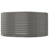 vidaXL Garden Raised Bed Grey 140x140x68 cm Galvanised Steel
