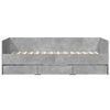 vidaXL Daybed with Drawers without Mattress Concrete Grey 90x200 cm