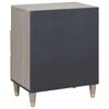vidaXL Bedside Cabinet Grey 50 x 33 x 62 cm Solid Mango Wood