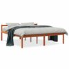 vidaXL Senior Bed without Mattress Wax Brown 160x200 cm Solid Wood Pine