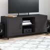 vidaXL TV Cabinet Black 100.5x39x43.5 cm Steel