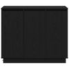 vidaXL LED Sideboard Black Oak 90 x 32 x 75 cm Engineered Wood