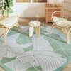 vidaXL Outdoor Carpet ARAKIL Green Ø200 cm PP