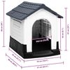 vidaXL Dog House Grey 57x68x66 cm Polypropylene