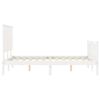 vidaXL Bed Frame without Mattress White 140x190 cm Solid Wood Pine
