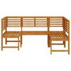 vidaXL Garden Bench Set 3 pcs Brown Solid Acacia Wood