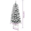 vidaXL Artificial Hinged Christmas Tree Green and White 120 cm