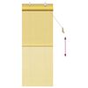 vidaXL Roller Blind with Curtains Manual Yellow 60 x 160 cm Bamboo