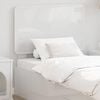 vidaXL Headboard with Headboard Gloss White 75 cm Engineered wood