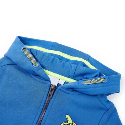 Kids' Hooded Sweatshirt with Zip Blue 92