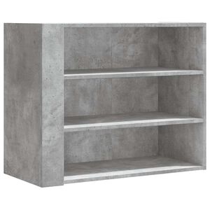 vidaXL Wall Cabinet Concrete Grey 75x35x60 cm Engineered Wood