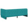 vidaXL Corner Bed Frame with Headboard Turquoise 90 x 200 cm Velvet