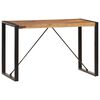 vidaXL Dining Table 120x60x76 cm Solid Acacia Wood