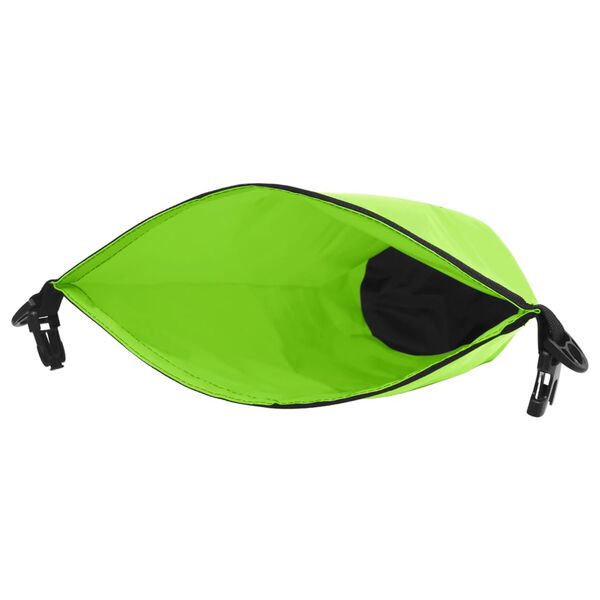 vidaXL Dry Bag with Zipper Green 20 L PVC