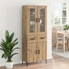 vidaXL Highboard with Drawer 2 pcs Artisan Oak Engineered Wood