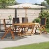 vidaXL Folding Garden Chairs 4 pcs Solid Wood Acacia and Textilene