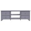 vidaXL TV Cabinet Grey 115x30x40 cm Paulownia Wood