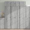 vidaXL Storage Cabinet Grey Sonoma 70x42.5x225 cm Engineered Wood