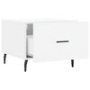 vidaXL Coffee Table High Gloss White 50x50x40 cm Engineered Wood