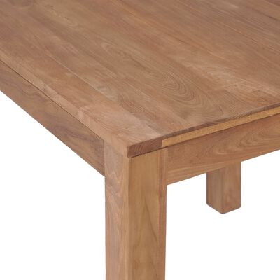 vidaXL Dining Table Solid Teak Wood with Natural Finish 82x80x76 cm