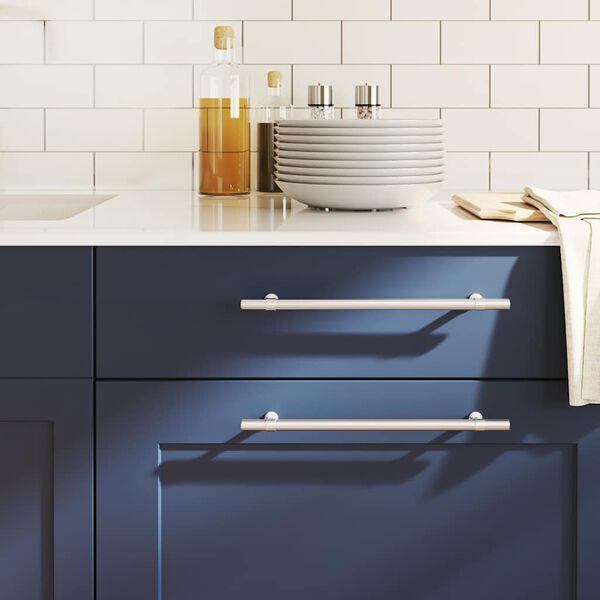 vidaXL Cabinet Handles 5 pcs Silver 224 mm Stainless Steel