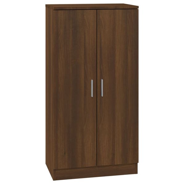 vidaXL Shoe Cabinet Brown Oak 55x35x108 cm Engineered Wood