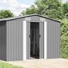 vidaXL Garden Shed Grey 257x990x181 cm Galvanised steel