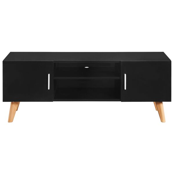 vidaXL TV Cabinet Black 120x40x46 cm MDF