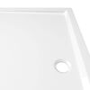 vidaXL Rectangular ABS Shower Base Tray White 80x90 cm