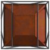 vidaXL Fire Pit Brown 80 x 80 x 40 cm Weathering Steel