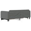 vidaXL Daybed with Trundle&Drawers without Mattress Dark Grey 90x190 cm Single