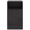 vidaXL Bedside Cabinet Black 34.5x39x62 cm Steel