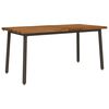 vidaXL Live Edge Dining Table 160 x 90 x 75 cm Solid Acacia Wood