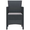 vidaXL Garden Chair 4 pcs Anthracite 53 x 49 x 85 cm PP