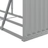 vidaXL Log Holder Light Grey 234x45x100 cm Galvanised Steel