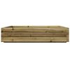 vidaXL Garden Planter 110x110x26.5 cm Impregnated Wood Pine