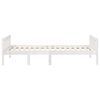 vidaXL Children's Bed without Mattress White 75x190 cm Solid Wood Pine