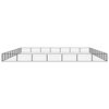 vidaXL 32-Panel Dog Playpen Black 100x50 cm Powder-coated Steel