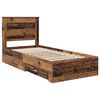 vidaXL Bed Frame with Drawer with Headboard Manual Engineered Wood