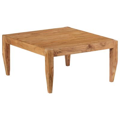 vidaXL Coffee Table Solid Acacia Wood 80x80x41 cm Brown