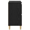 vidaXL Sideboards 2 pcs Black Oak 60 x 35 x 70 cm Engineered Wood