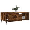 vidaXL Coffee Table Smoked Oak 90x50x36.5 cm Engineered Wood