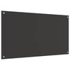 vidaXL Kitchen Backsplash Dark grey 110 x 60 x 0.6 cm Tempered Glass