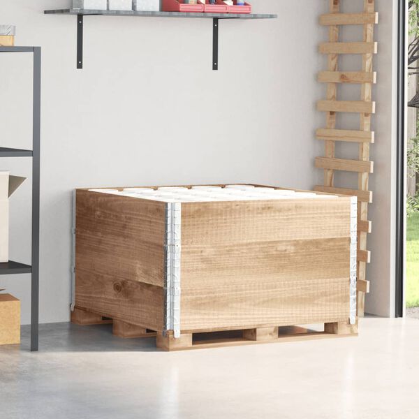 vidaXL Pallet Collars 3 pcs 100x100 cm Solid Wood Pine