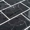 vidaXL Subway Tile 20 pcs Black Marble 30.5 x 30.5 cm